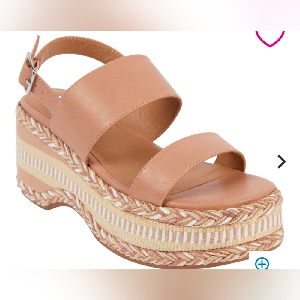 NEW!!! DV by Dolce Vita Semora Raffia Wedge Sandal Sz 12